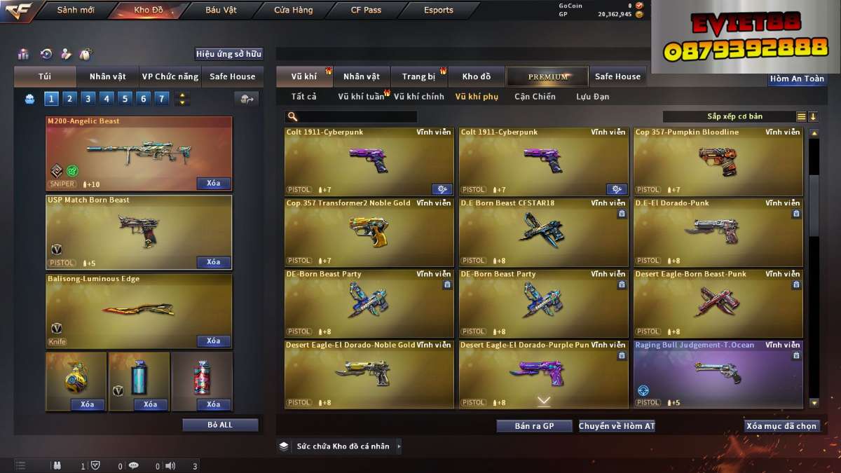 shop acc cf uy tin gia re